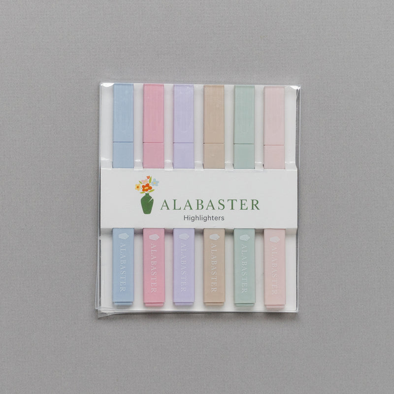 alabaster pastel highlighters digital mock