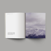 The Book of Ephesians open with image of snowy mountains
